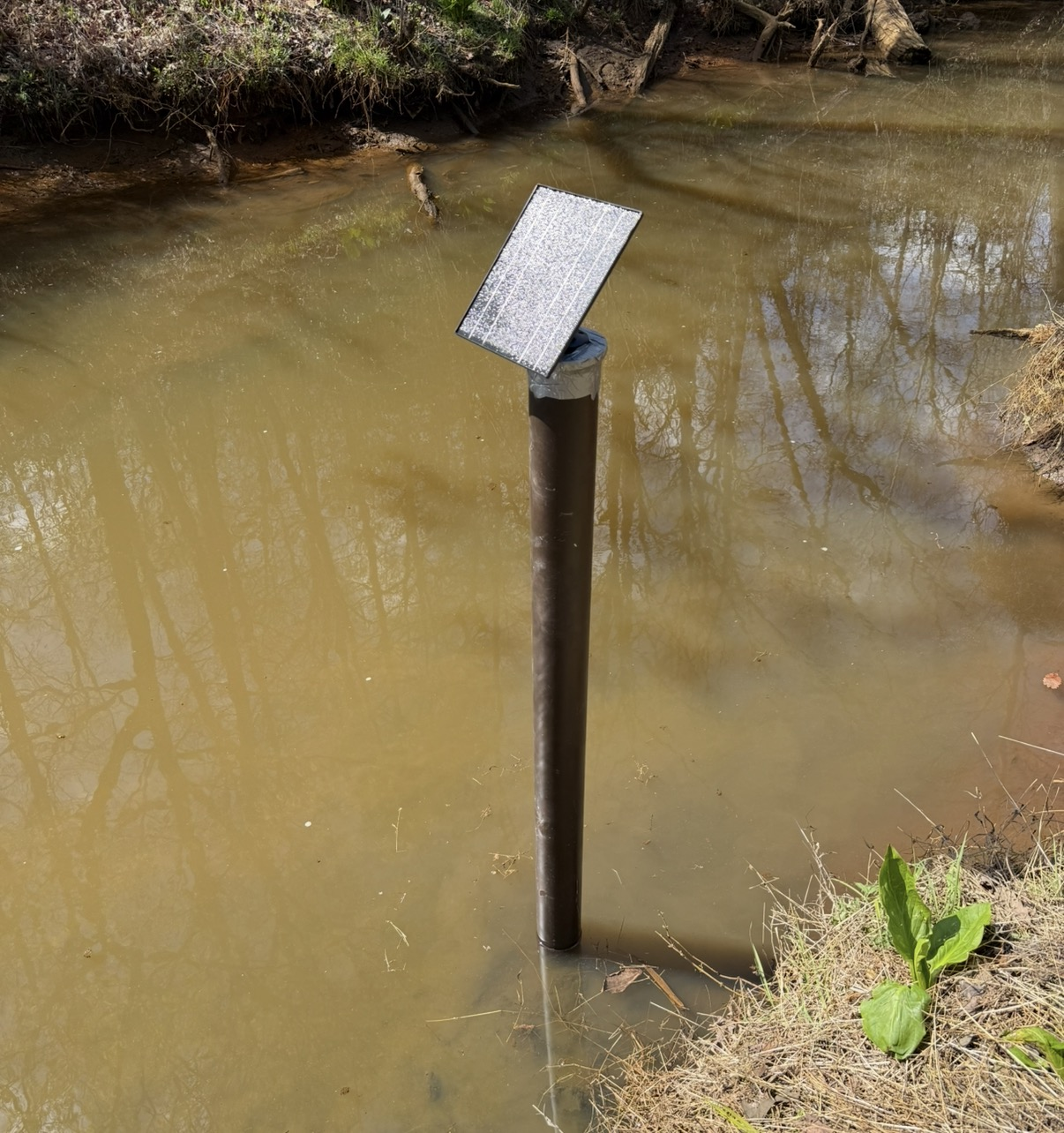 Installed tide gauge